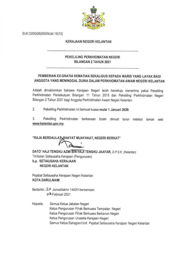 Portal Rasmi Kerajaan Negeri Kelantan - 2021