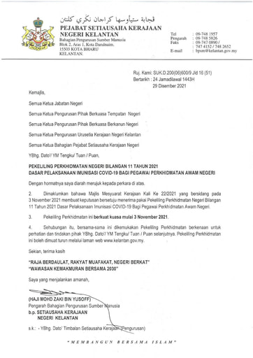Portal Rasmi Kerajaan Negeri Kelantan - 2021